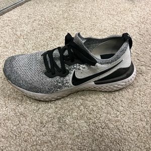 Nike black and grey sneakers size 8